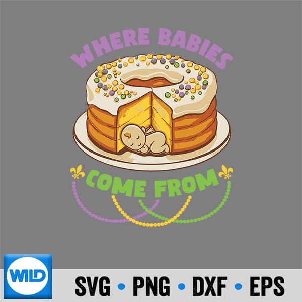 MardiGrasKingCakeWhereBabiesComeFromTriblend