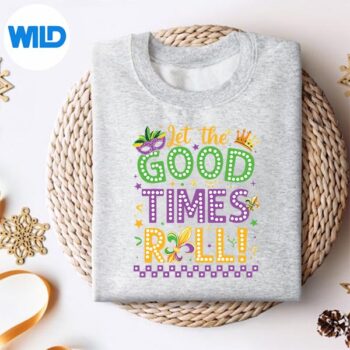 Mardi Gras Let The Good Time Roll Carnival Digital Design 4 MardiGrasLetTheGoodTimeRollCarnivalsweater