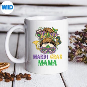 MardiGrasMessyBunHairMardiGrasMamamug