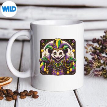 MardiGrasPossumVintagemug