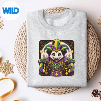 MardiGrasPossumVintagesweater