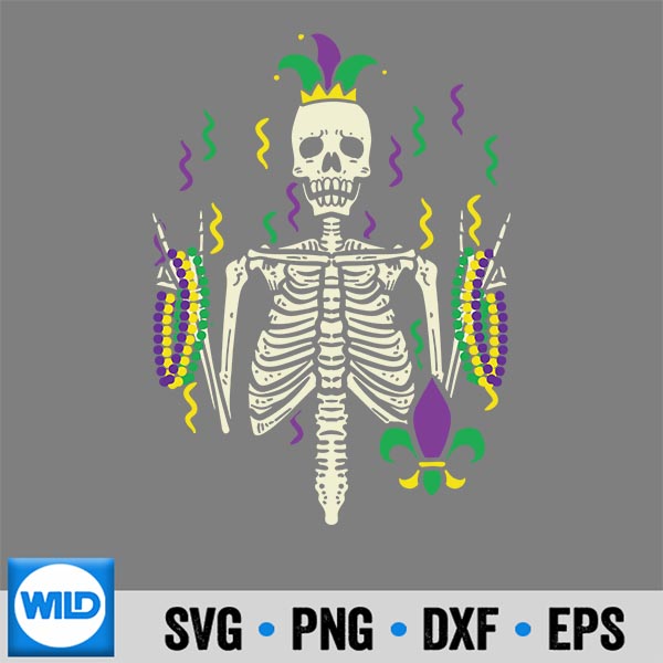 Mardi Gras Rocker Skeleton Rock Digital Download 7 MardiGrasRockerSkeletonRock