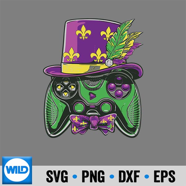 Mardi Gras Video Game Controller Jester Hat Costume SVG PNG Digital Download 7 MardiGrasVideoGameControllerJesterHatCostume