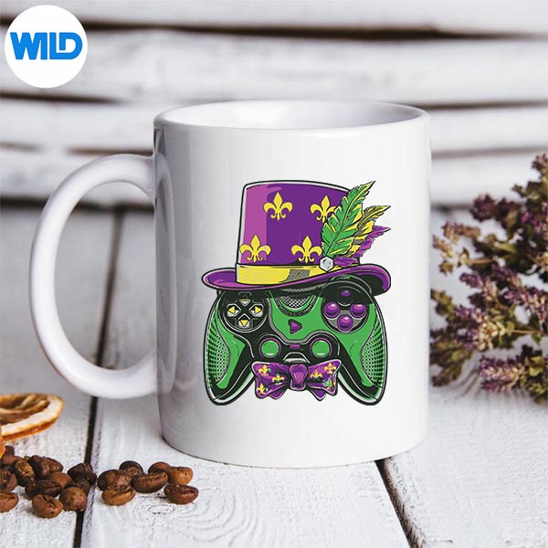 Mardi Gras Video Game Controller Jester Hat Costume SVG PNG Digital Download 3 Mardi Gras Video Game Controller Jester Hat Costume SVG PNG Digital Download - Image 3