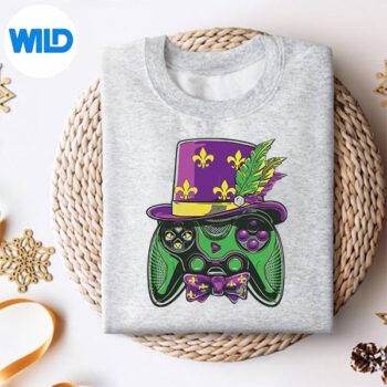 Mardi Gras Video Game Controller Jester Hat Costume SVG PNG Digital Download 4 MardiGrasVideoGameControllerJesterHatCostumesweater