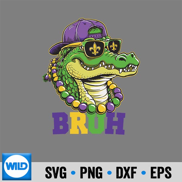 Mardigator Alligator Bruh Mardi Gras Costume SVG PNG Digital Download 7 MardigatorAlligatorBruhMardiGrasCostume