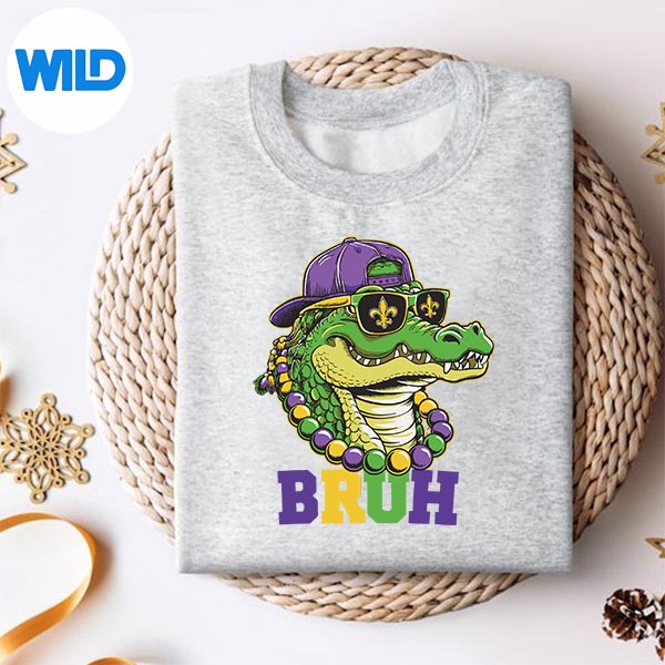 Mardigator Alligator Bruh Mardi Gras Costume SVG PNG Digital Download 2 Mardigator Alligator Bruh Mardi Gras Costume SVG PNG Digital Download - Image 2