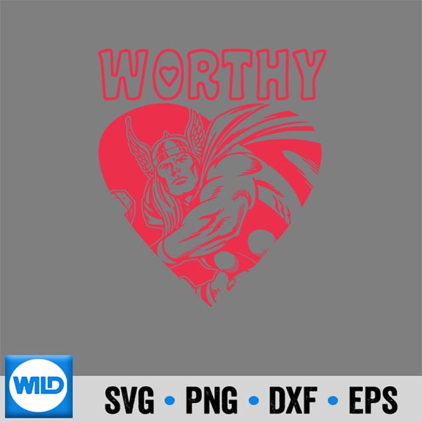 Marvel Valentines Day Avengers Thor Worthy Portrait SVG PNG 7 MarvelValentinesDayAvengersThorWorthyPortrait
