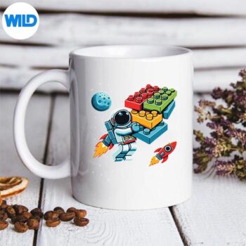 MasterBuilderSpaceAstronautBuildingBlocksBricksmug