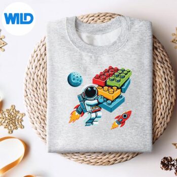 MasterBuilderSpaceAstronautBuildingBlocksBrickssweater