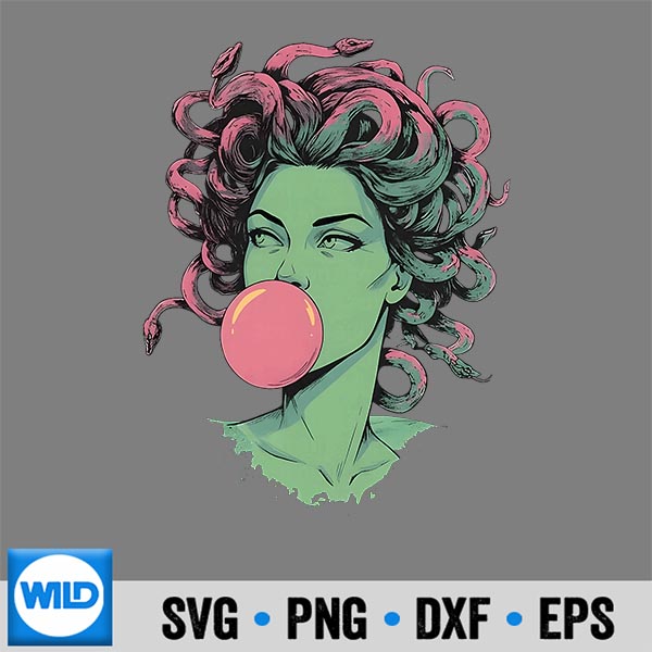 MedusaBubblegumMythologicalSnakeHairGoddessFeminist