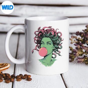 MedusaBubblegumMythologicalSnakeHairGoddessFeministmug