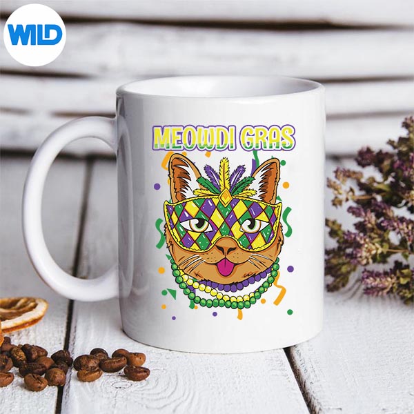 Meowdi Gras Mardi Gras Cat Lover New Orleans Louisiana Design for Cricut 3 Meowdi Gras Mardi Gras Cat Lover New Orleans Louisiana Design for Cricut - Image 3