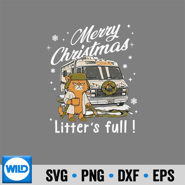 MerryChristmasLittersFullCatLoverSarcasticXmas