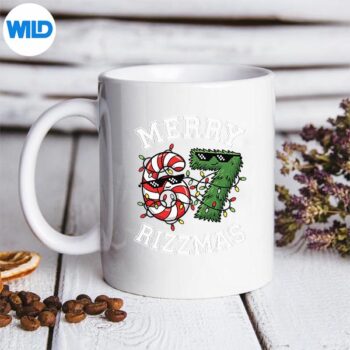 MerryRizzmas67CandyCaneTreeSunglassesmug