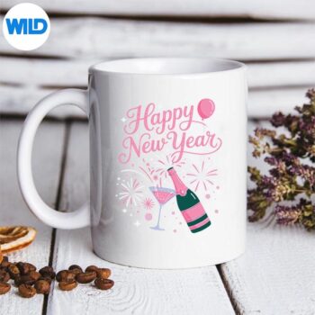 NewYearsEvePartySupplies2026HappyNewYearFireworksmug