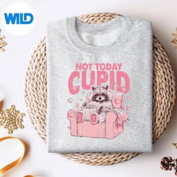 NotTodayCupidSarcasticRaccoonValentinessweater