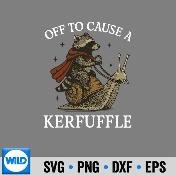 Off To Cause A Kerfuffle Raccoon Vector Design 6 OffToCauseAKerfuffleRaccoon
