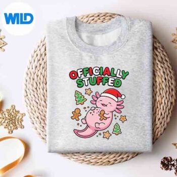 Officially Stuffed Axolotl Christmas Food Humor SVG PNG Digital Design 4 OfficiallyStuffedAxolotlChristmasFoodHumorsweater