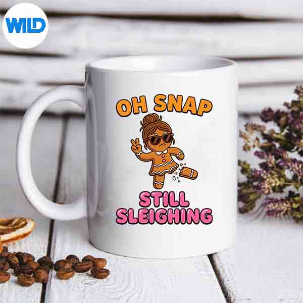 Oh Snap Still Sleighing Gingerbread Christmas SVG Cut File 3 Oh Snap Still Sleighing Gingerbread Christmas SVG Cut File - Image 3