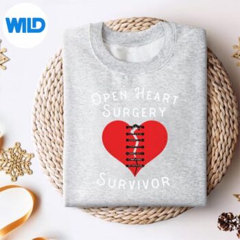 Open Heart Surgery Survivor Vintage PNG SVG for Cricut 4 OpenHeartSurgerySurvivorVintagesweater