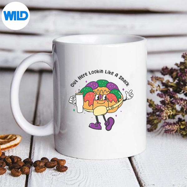 Over Here Looking Like A Snack Mardi Gras King Cake SVG PNG 3 Over Here Looking Like A Snack Mardi Gras King Cake SVG PNG - Image 3