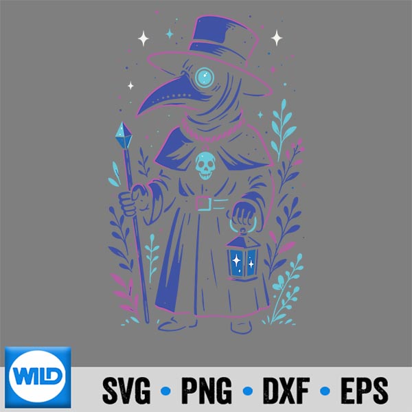 Pastel Goth Plague Doctor Cottagecore Vector Design 7 PastelGothPlagueDoctorCottagecore