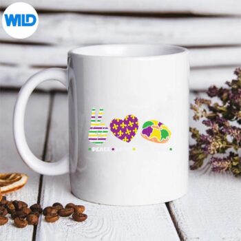 Peace Love King Cake Mardi Gras Party Carnival SVG PNG Digital Download 5 PeaceLoveKingCakeMardiGrasPartyCarnivalmug