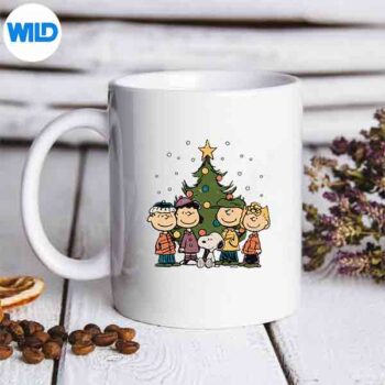 Peanuts Peanuts Christmas Group Vintage Silhouette SVG PNG 5 PeanutsPeanutsChristmasGroupVintagemug