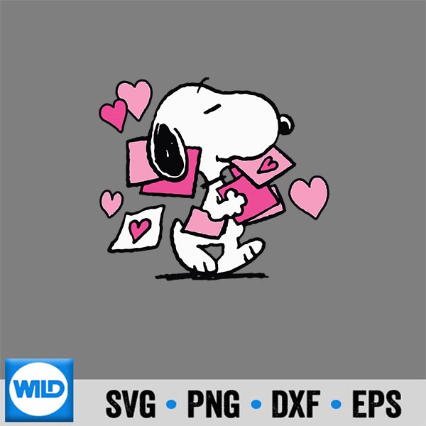 Peanuts Snoopy Valentines Day Letters SVG PNG Digital Download 7 PeanutsSnoopyValentinesDayLetters