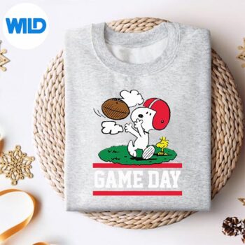 PeanutsSnoopyWoodstockFootballGameDaysweater