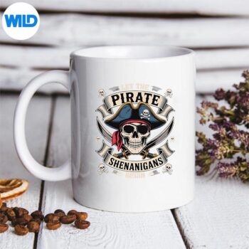 PirateHalloweenSkullLetThePirateShenanigansBeginmug