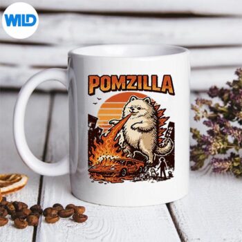 PomzillaPomeranianDogVintageMonsterPomDogLovermug