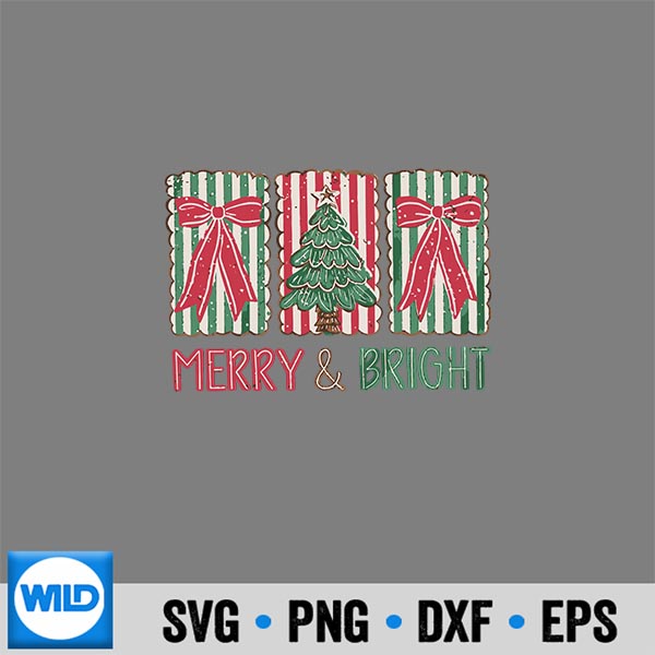 PreppyMerryBrightCoquetteBowChristmasTreeGirl