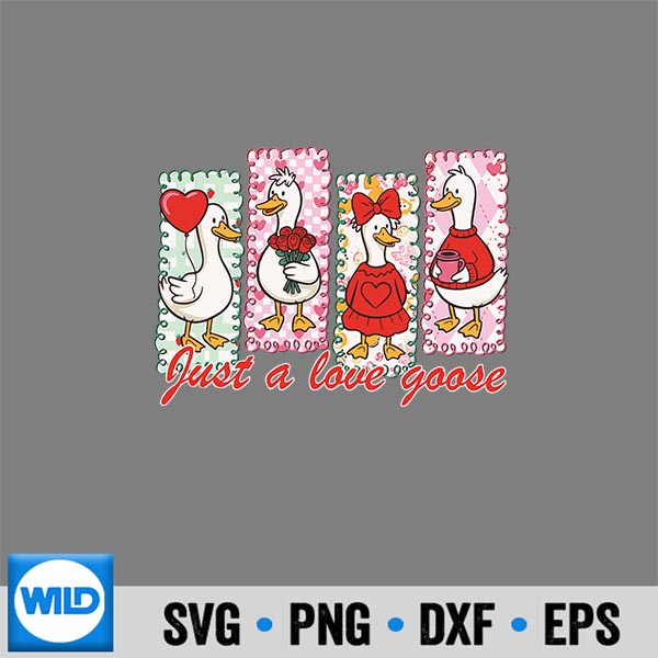 PreppyValentineJustALoveSillyGooseDuckGirl