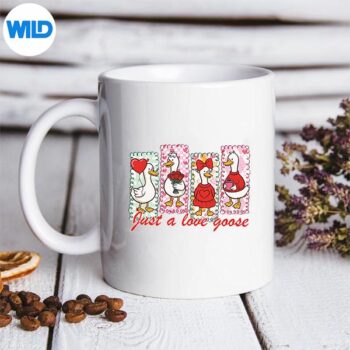 PreppyValentineJustALoveSillyGooseDuckGirlmug
