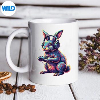 Rabbit Gaming Animal Video Games Rabbit SVG PNG Cut File 5 RabbitGamingAnimalVideoGamesRabbitmug