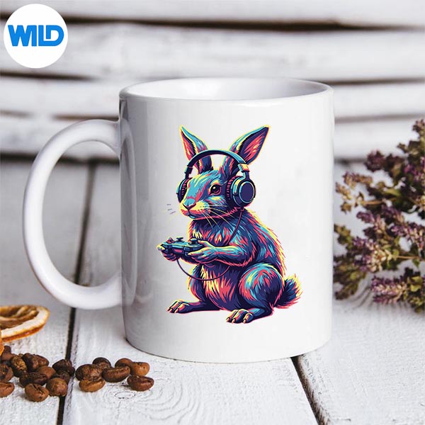 Rabbit Gaming Animal Video Games Rabbit SVG PNG Cut File 3 Rabbit Gaming Animal Video Games Rabbit SVG PNG Cut File - Image 3
