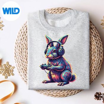 Rabbit Gaming Animal Video Games Rabbit SVG PNG Cut File 4 RabbitGamingAnimalVideoGamesRabbitsweater
