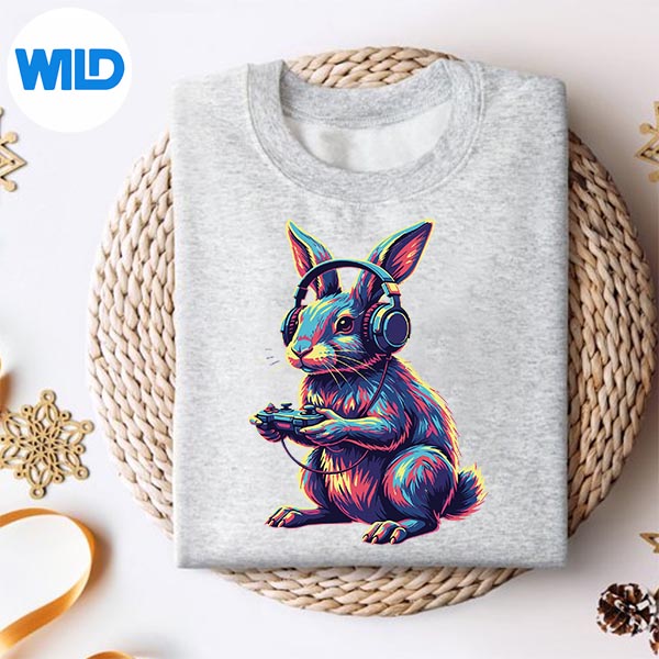 Rabbit Gaming Animal Video Games Rabbit SVG PNG Cut File 2 Rabbit Gaming Animal Video Games Rabbit SVG PNG Cut File - Image 2