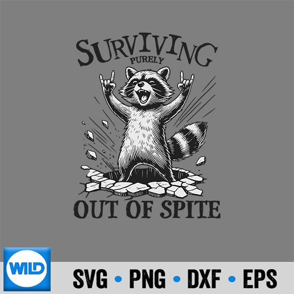 RaccoonSurvivingPurelyOutOfSpiteSurvivalistOvercomer