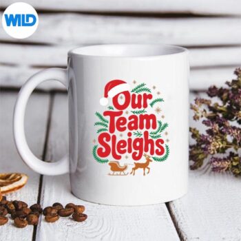 ReindeersSantasWorkersOfficeOurTeamSleighsChristmasmug