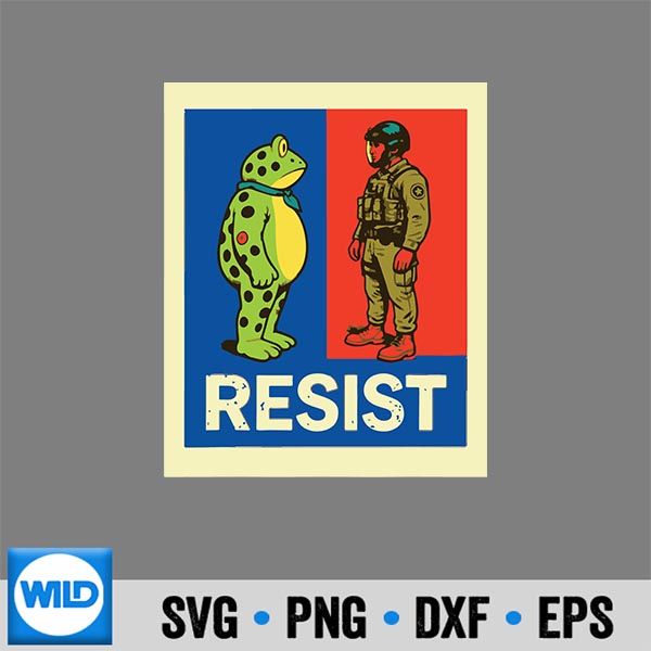 Resist Frog Portland Activist Protest For And Cut File 6 ResistFrogPortlandActivistProtestForAnd