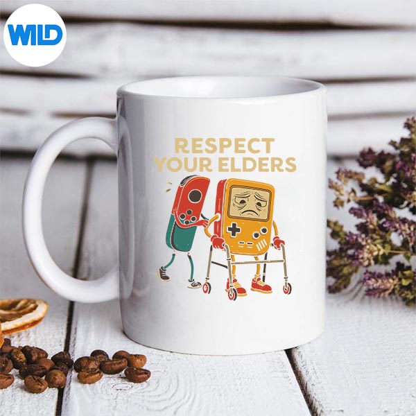 Respect Your Elders Retro Gaming Gamer Controller 80s Silhouette SVG PNG 3 Respect Your Elders Retro Gaming Gamer Controller 80s Silhouette SVG PNG - Image 3