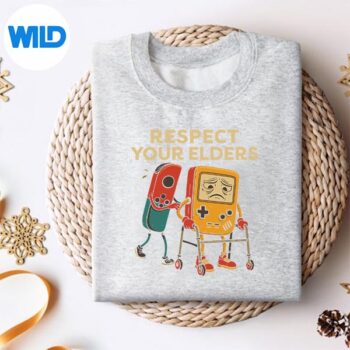 Respect Your Elders Retro Gaming Gamer Controller 80s Silhouette SVG PNG 4 RespectYourEldersRetroGamingGamerController80ssweater 1