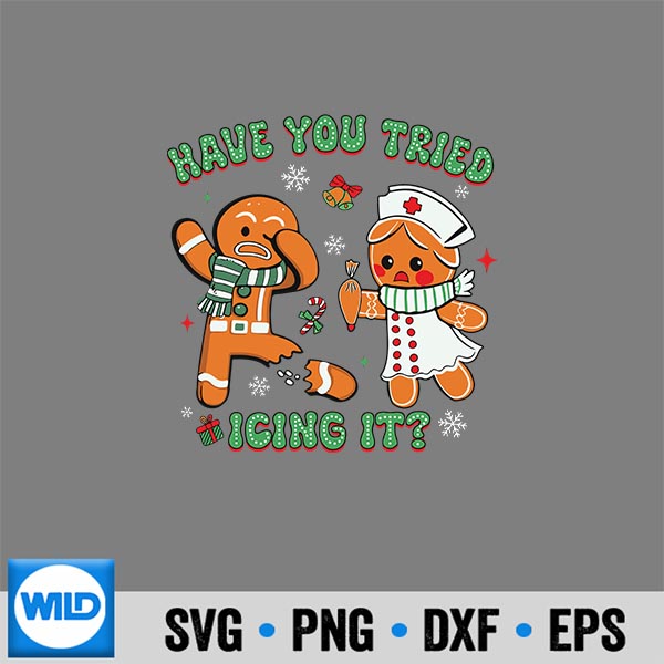 RetroNurseChristmasGingerbreadHaveYouTriedIcingIt