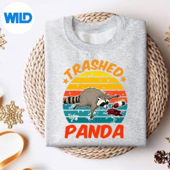 Retro Vintage Sunset Trashed Panda Drunk Racoon Meme Digital Download 4 RetroVintageSunsetTrashedPandaDrunkRacoonMemesweater