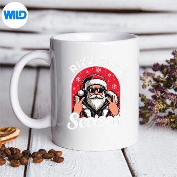 RizzTheSeasonSayingSantaClausRizzmasChristmasmug