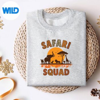 Safari Squad Animal Family Trip Zoo World Girls Vector Design 4 SafariSquadAnimalFamilyTripZooWorldGirlssweater