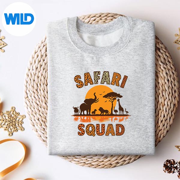 Safari Squad Animal Family Trip Zoo World Girls Vector Design 2 Safari Squad Animal Family Trip Zoo World Girls Vector Design - Image 2